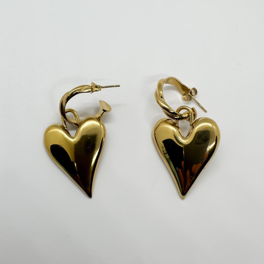 Boucles d’oreilles coeur