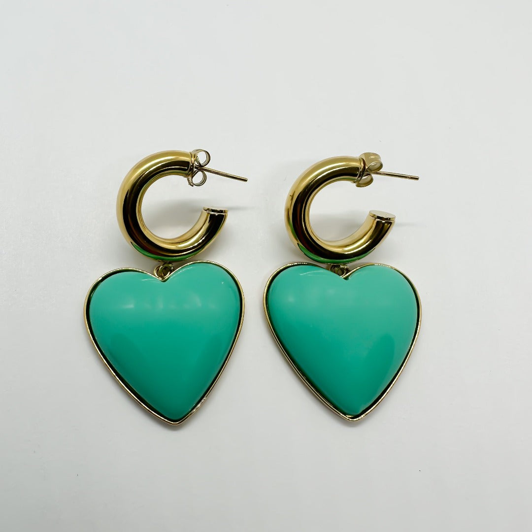 Boucles d’oreilles coeur